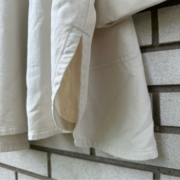 Eileen Fisher Bone Hemp Organic Cotton Jacket Open Front Boxy Fit L/XL - Picture 11 of 12